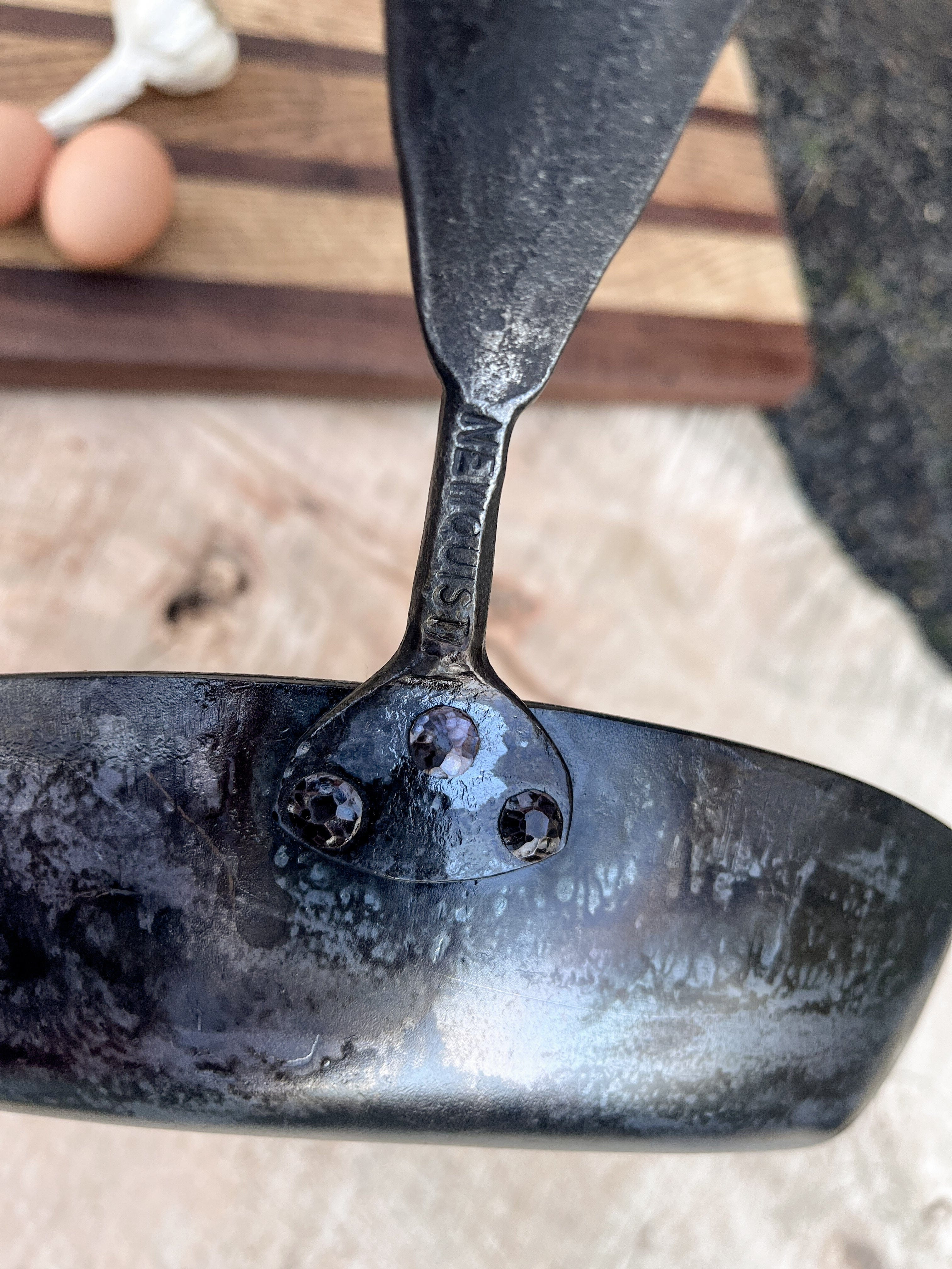 Carbon Steel French Skillet by Newquist Forge