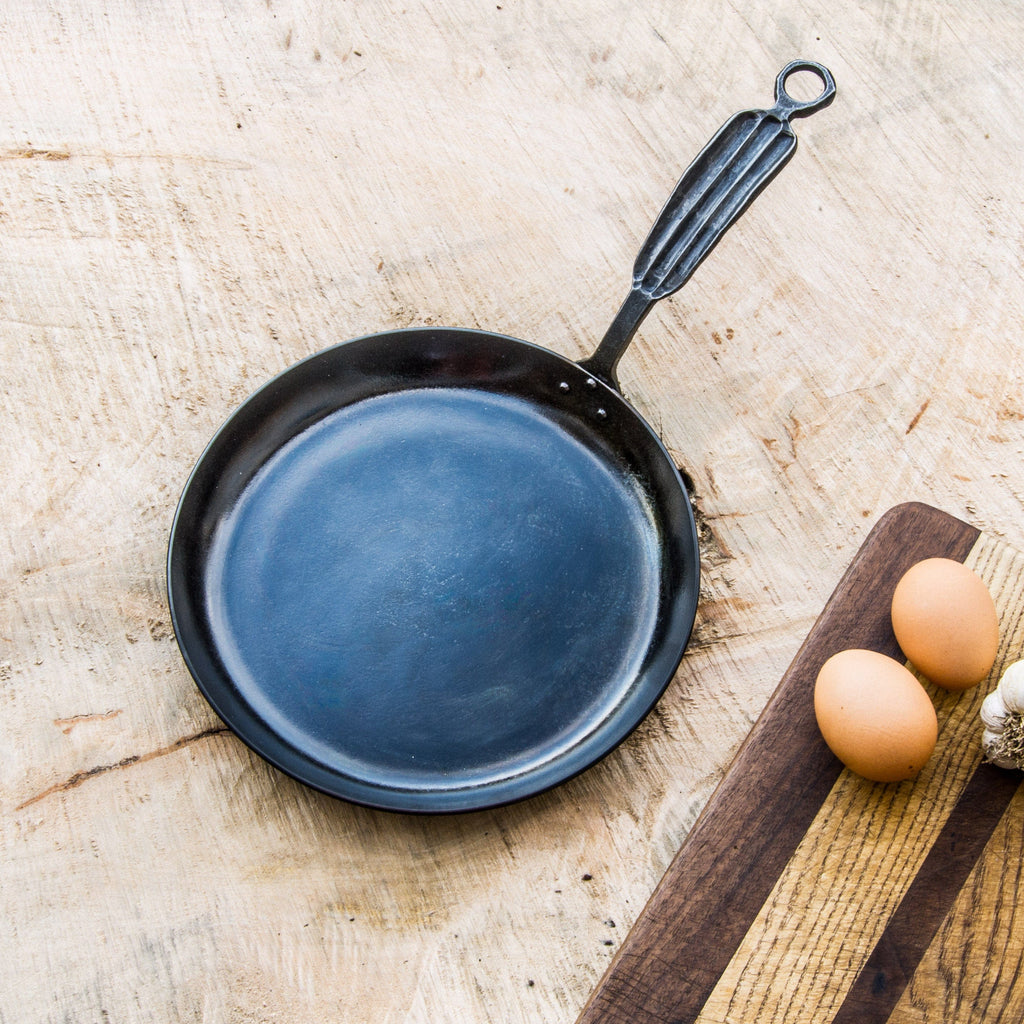 Carbon Steel Chef's Pan with Lid - Hand Forged