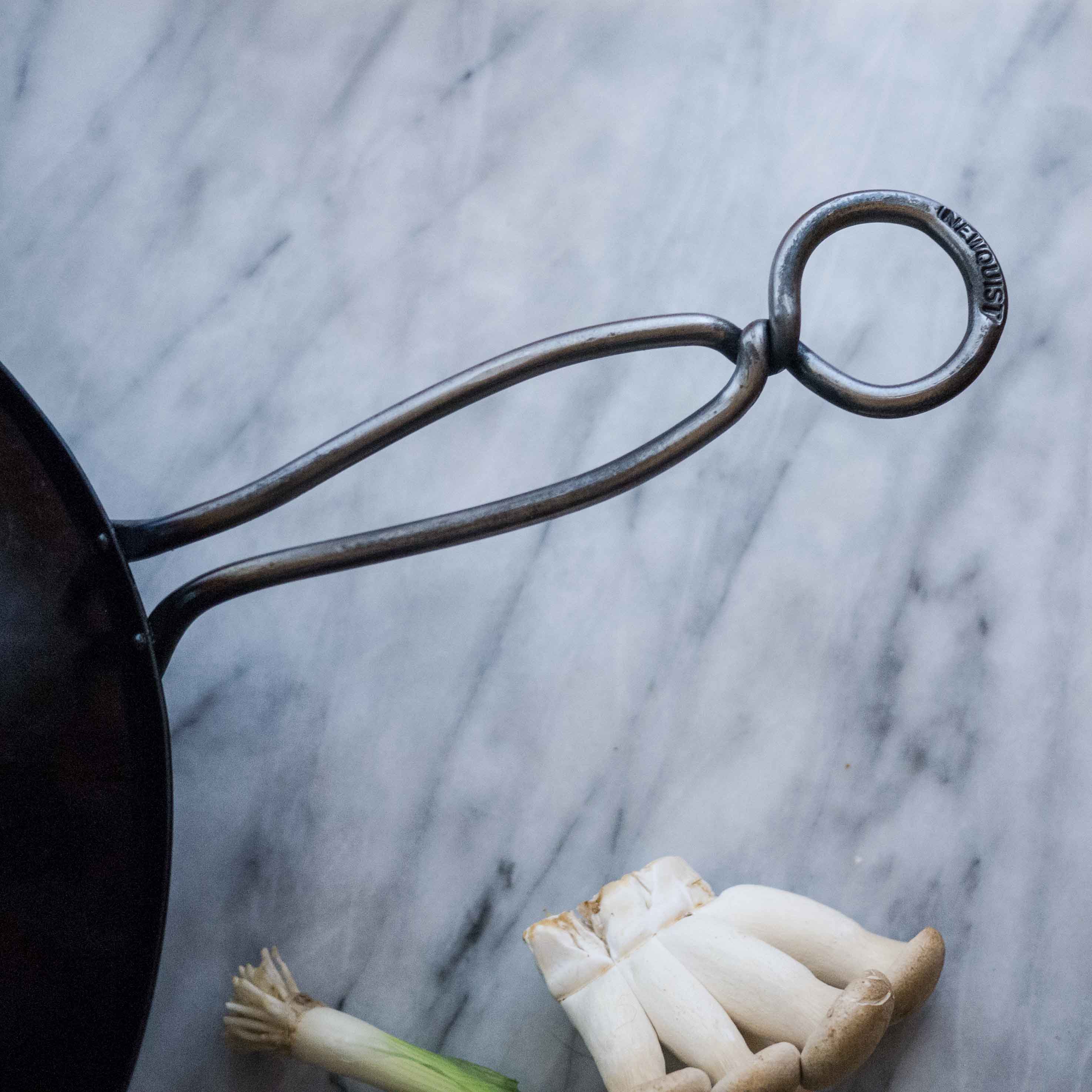 Hand Hammered Wok • Newquist Forge • Two helper handles