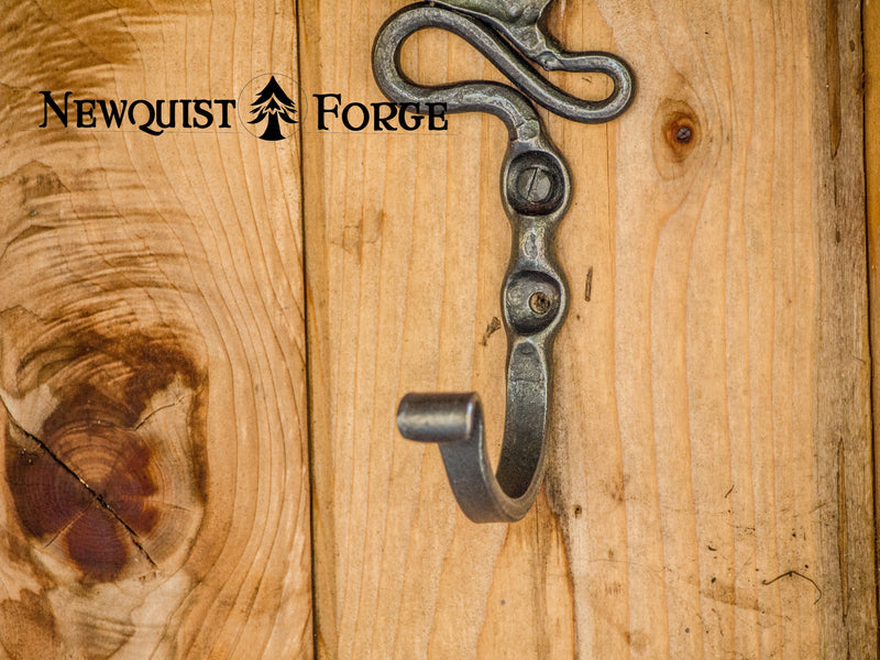 Botanical Wall Hook • Large Coat Hooks – Newquist Forge