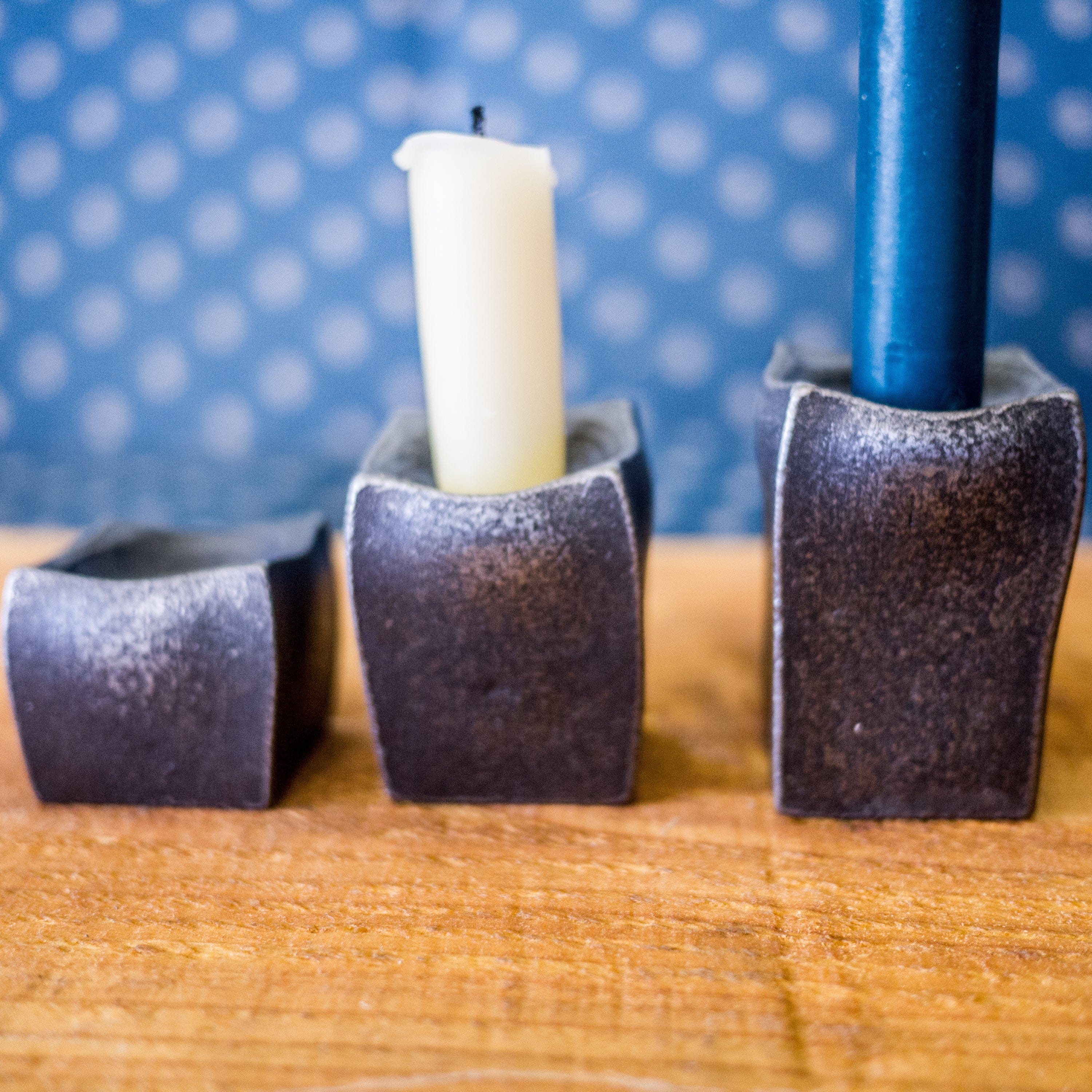 Hand Forged Tea Light Candleholder – Newquist Forge